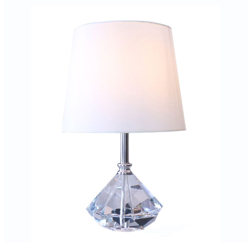 Barrel K9 Crystal Nightstand Light Simplicity 1 cabeza iluminación nocturna blanca para sala de estar