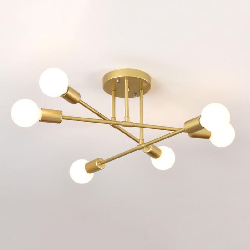 Modern Flush Mount Ceiling Light 6 Light Fixture Flush Mount Lamp for Dining Room