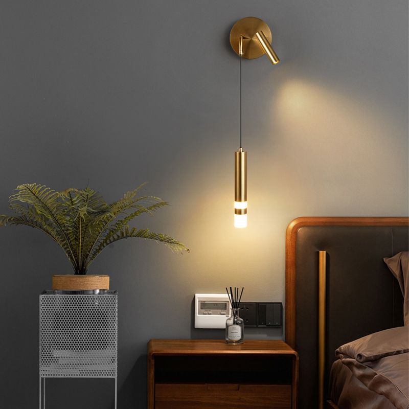 Lámpara de pared de lectura metálica moderna Fixtura de apliques de pared doméstica para sala de estar de dormitorio