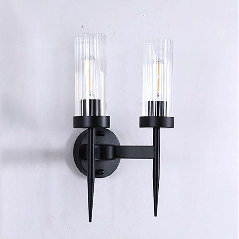 Minimalist Style Wall Sconce Lighting Geometric Glass Shade Wall Lighting Fixtures