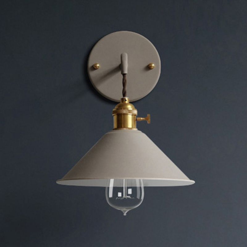 Modern Style Tapered Wall Sconces Metal 1 Light Wall Lighting Fixtures