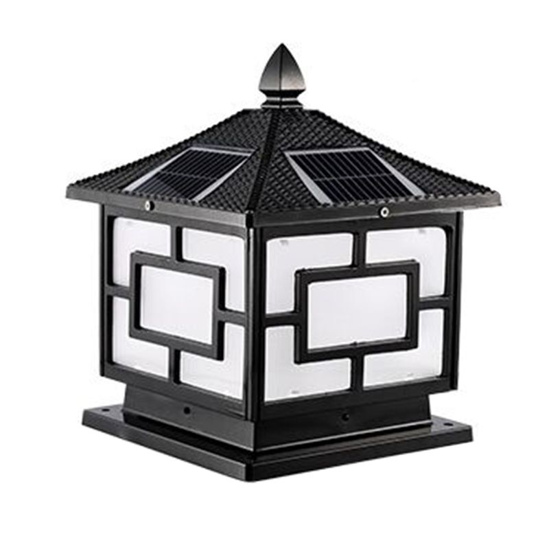 Modern Simple Aluminum Pillar Lamp Square Shape Pillar Light for Outdoor