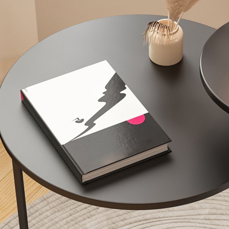 Contemporary Black/White End Table Frame Sofa Side Accent Table