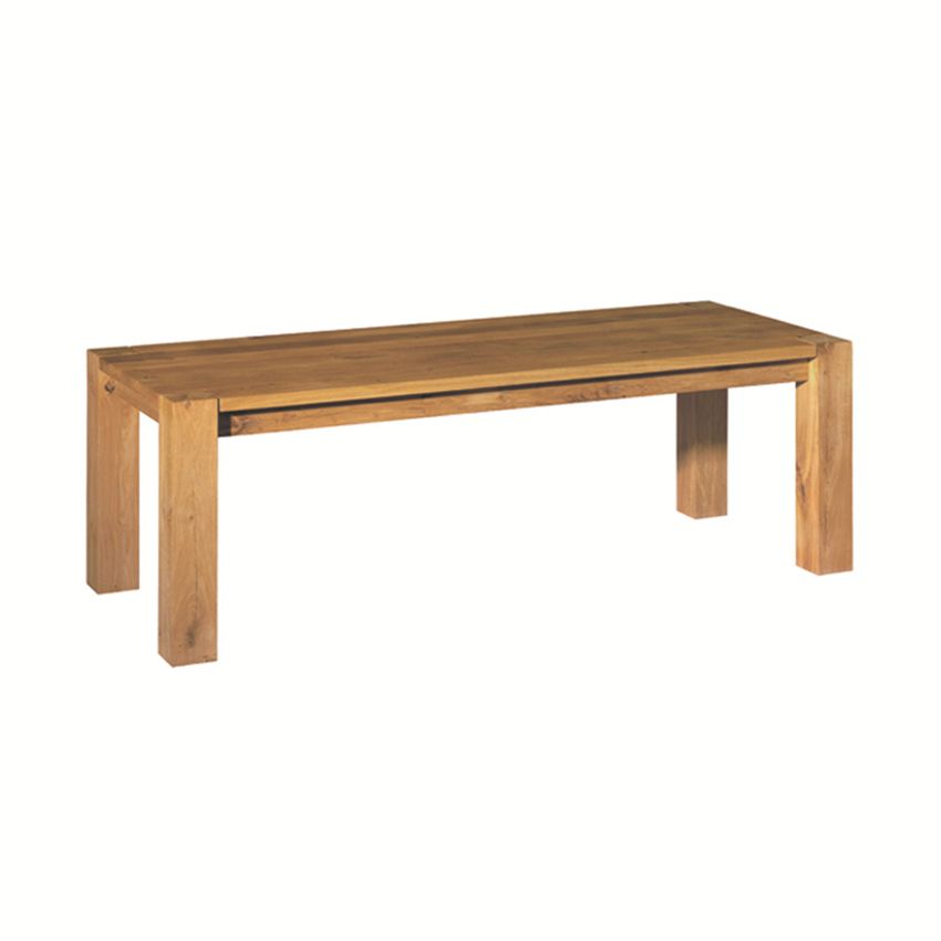 Modern Pine Wood Table for Restaurant Rectangle Dining Table with 4 Legs