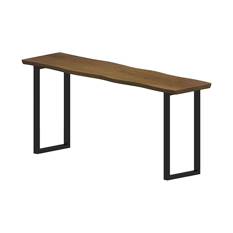 Rectangle Counter Wine Table Sled Wood Modern Cocktail Bar Table for Courtyard