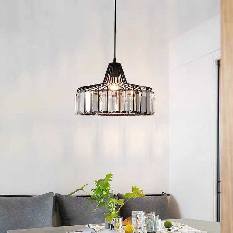 Moderne Style Bowl Shade Hängende leichte Kristalllampe für das Restaurant mit Kreation