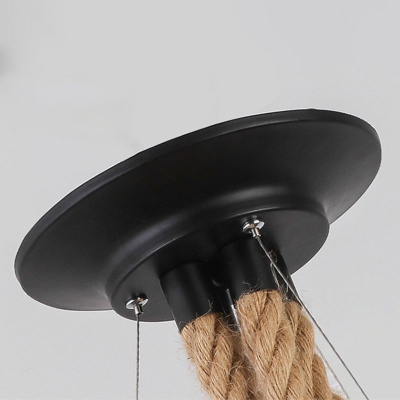 Industrial Pendant Lighting Rope Island Light Fixtures for Restaurant