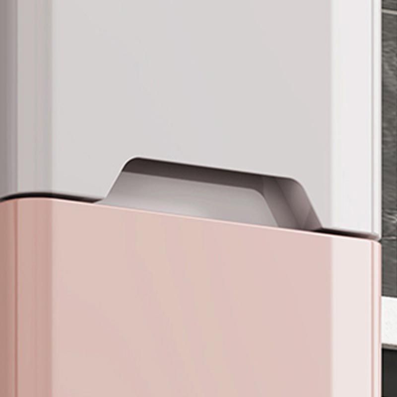 Contemporary Storage Cabinet Plastic Wardrobe Armoire with Drawer