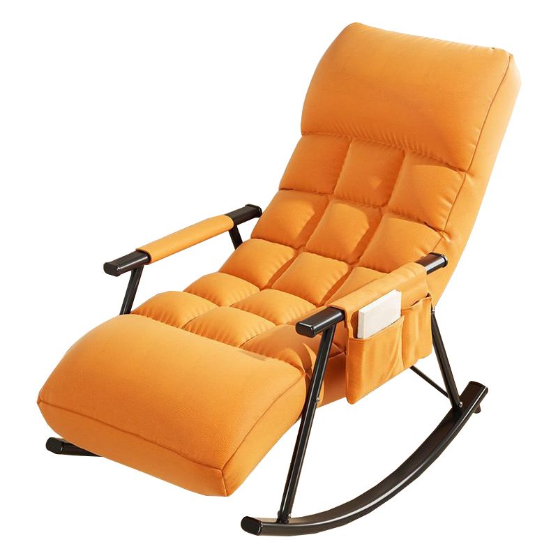 Home Leisure Lounge Chair Lazy Sofa Small Apartment Chair with Metal Frame