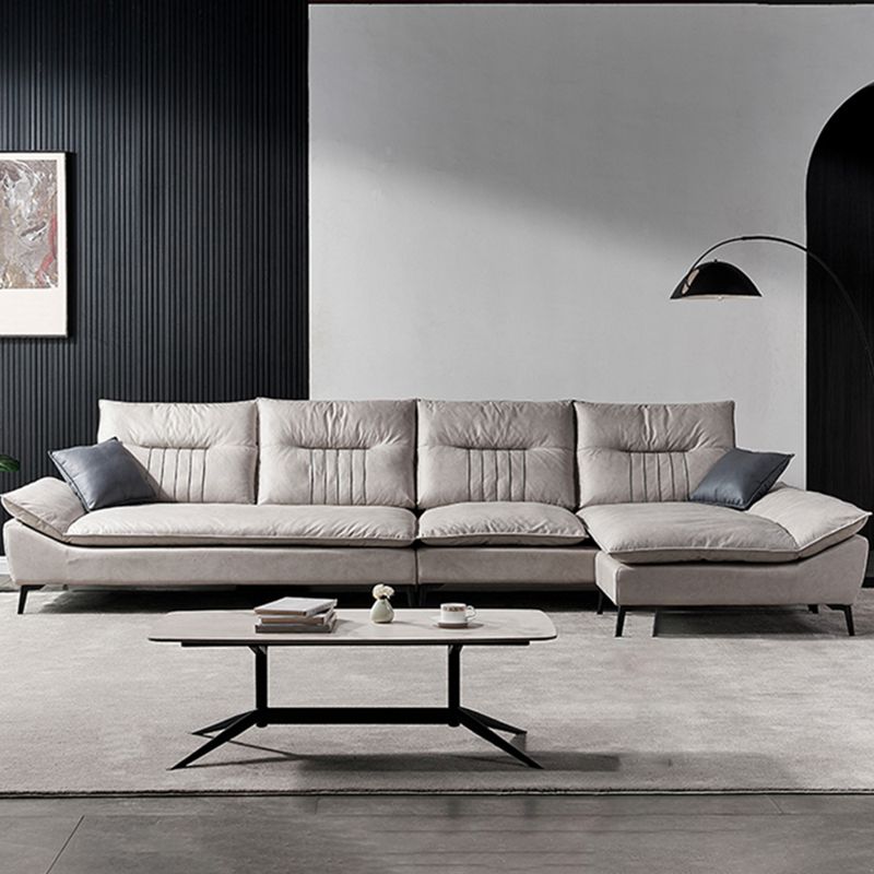 Contemporary Cushions Sofa 39.37"High Flared Arm Stain Resistant Sofa