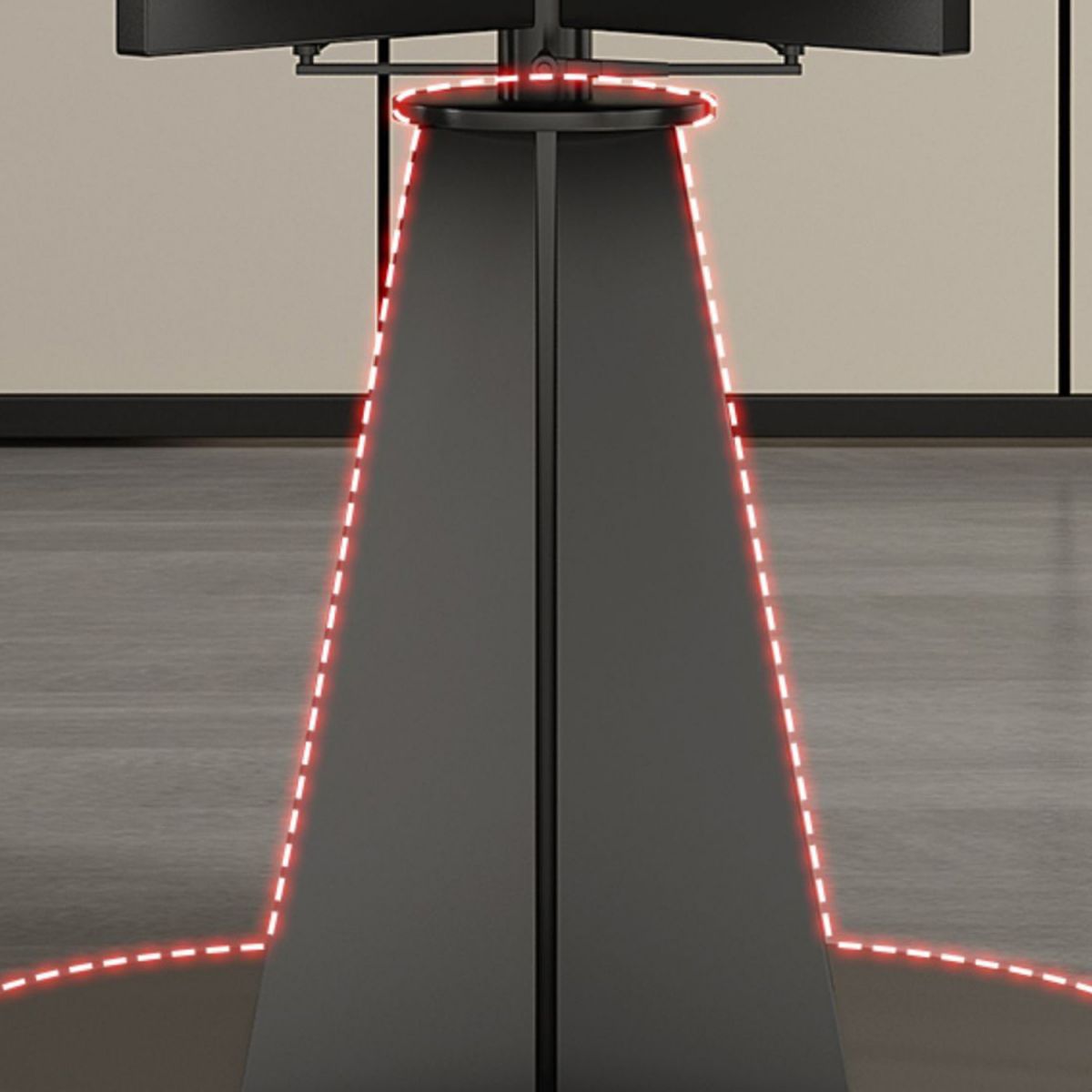 Modern Pedestal Casual Dining Table Round Dinner Table with Stainless Steel Base