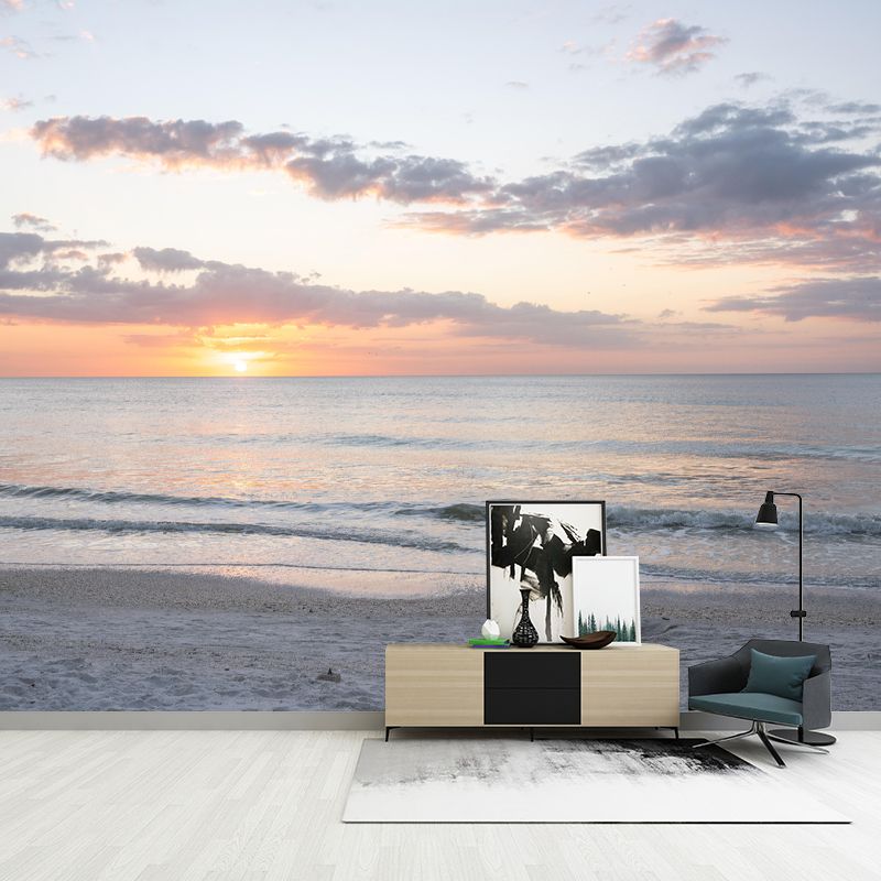 Contemporary Beautiful Seascape Mural Wall Decor Environment Friendly for Living Room