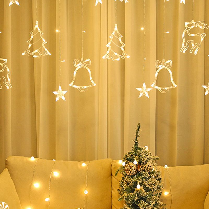 Christmas LED Decorative Lamp in Modern Romantic Style Plastic Indoor String Lights