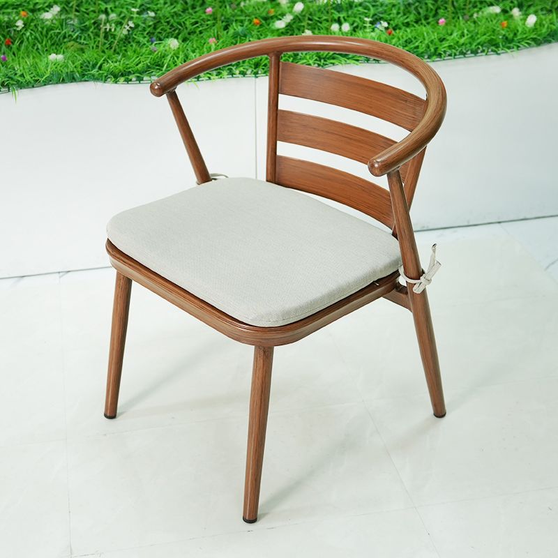 Modern Style Bistro Set Brown Metal Oval 1/2/3 Pieces Bistro Set