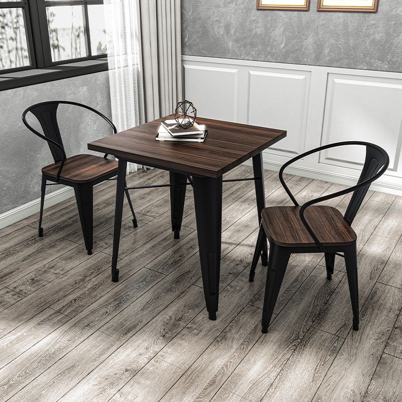 Industrial 1/3/4/5/7 Pieces Dinette Set Solid Wood Dining Table with Chairs