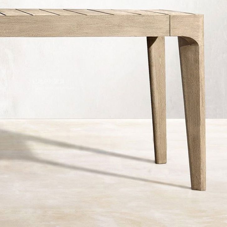 Bohemian Style 1/7 Pieces Dining Table Set Solid Wood Dining Table Set for Outdoor