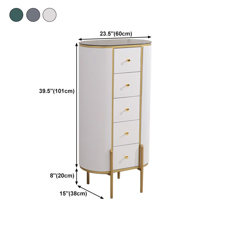 Modern Style Stone Buffet Sideboard 23.6"L Dining Room Buffet Server with Drawer