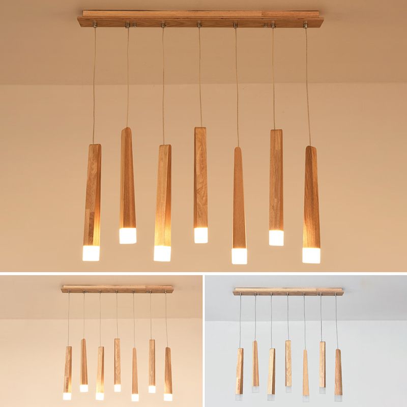 Holzstab mehrleichter Anhänger minimalistischer Acrylhängedecke für den Untersuchungsraum