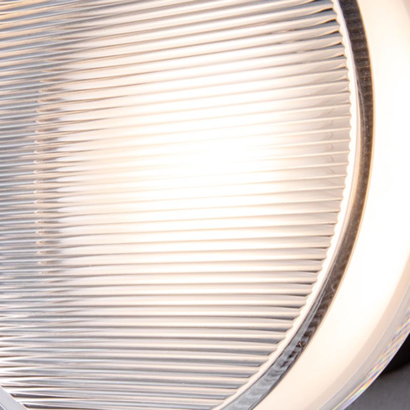 Aluminum and Acrylic Bath Sconce 1 Light Bathroom Vanity Lighting in Black / Gold