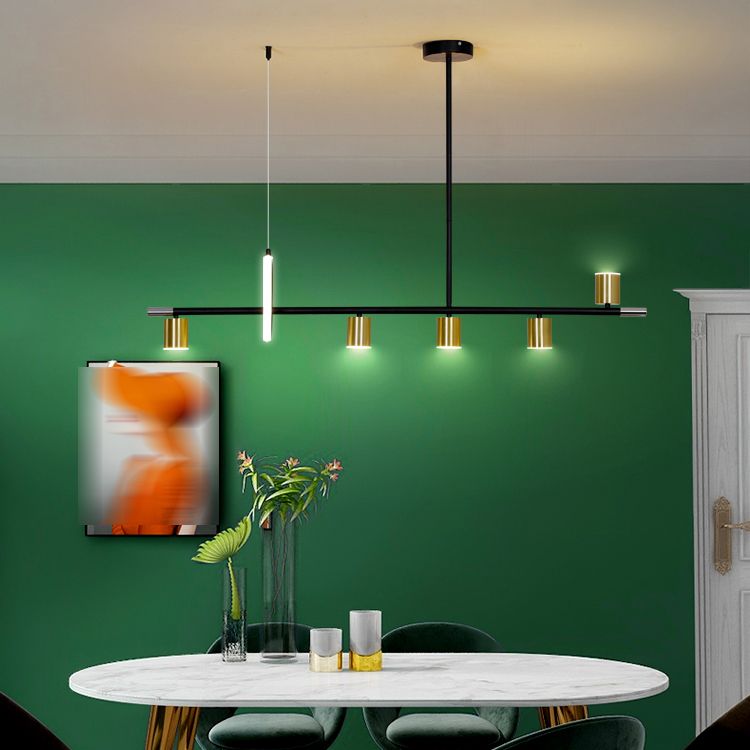 Luces colgantes contemporáneos Geometry Island Lights Metal para la isla de cocina