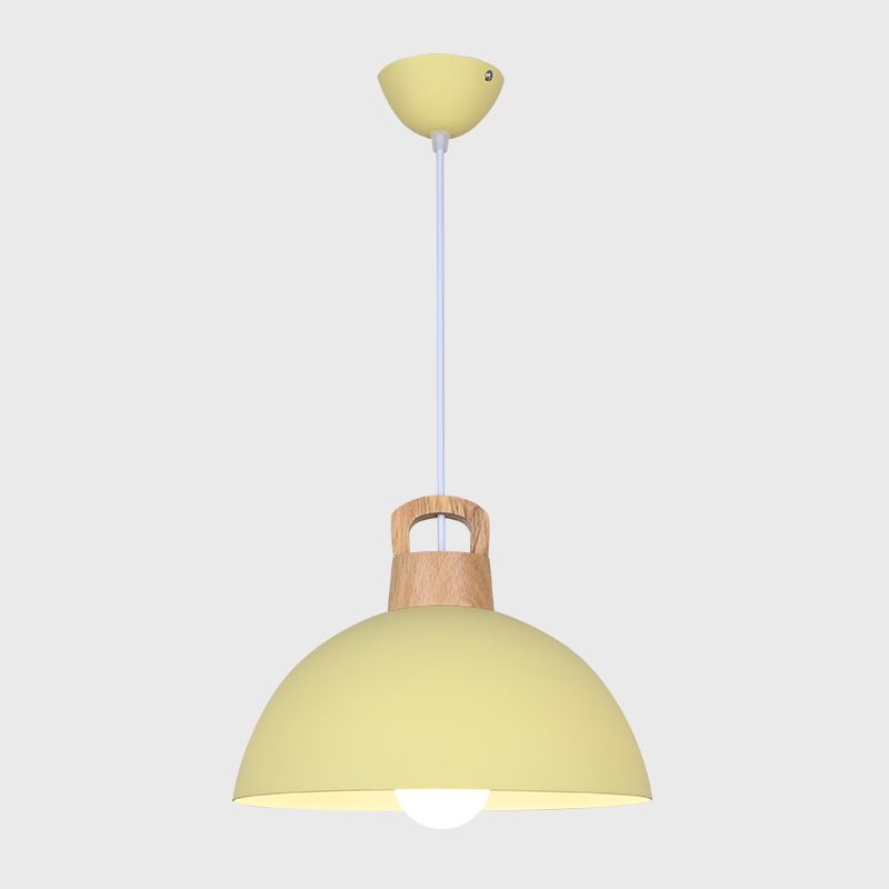 Bowl Shape Hanging Lighting Modern Style Metal 1 suspension légère pour salle à manger