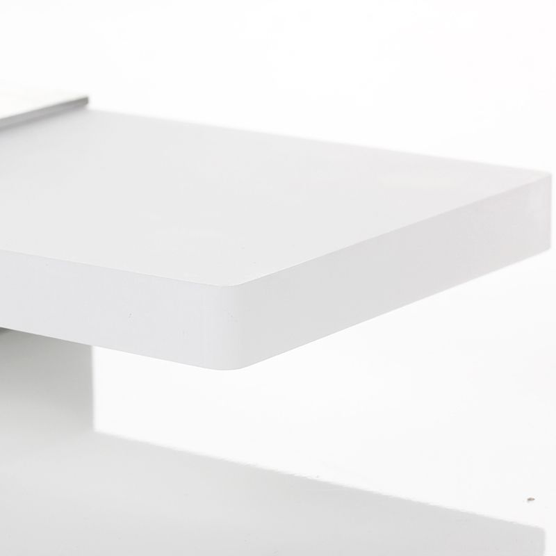 Lampada da parete per tonalità rettangolare in alluminio modernista Light Sconce a 1 luce per camera da letto