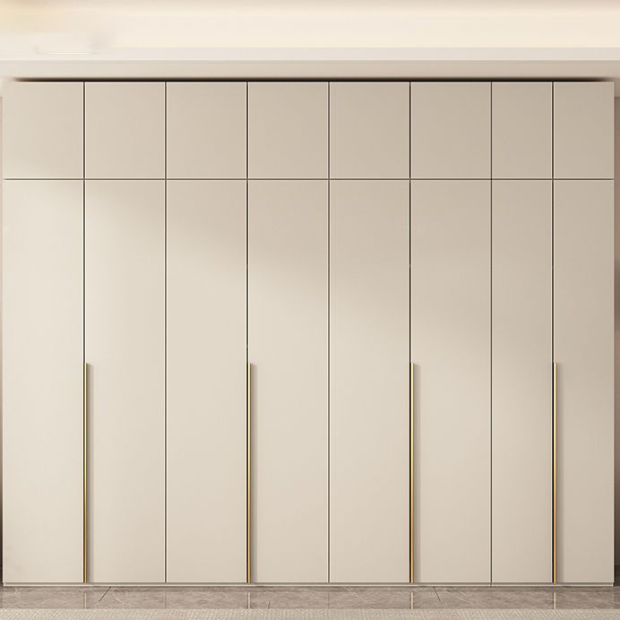 Wooden Wardrobe Armoire with Shelves Modern Wardrobe Cabinet