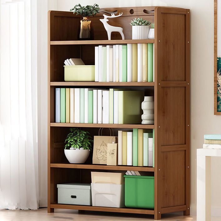 9.9" W Modern Bookcase Matte Finish Closed Back Bookshelf for Study Room
