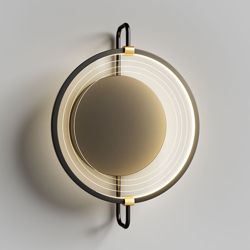 Luz de pared LED creativa estilo moderno de luz redonda de luz para dormitorio