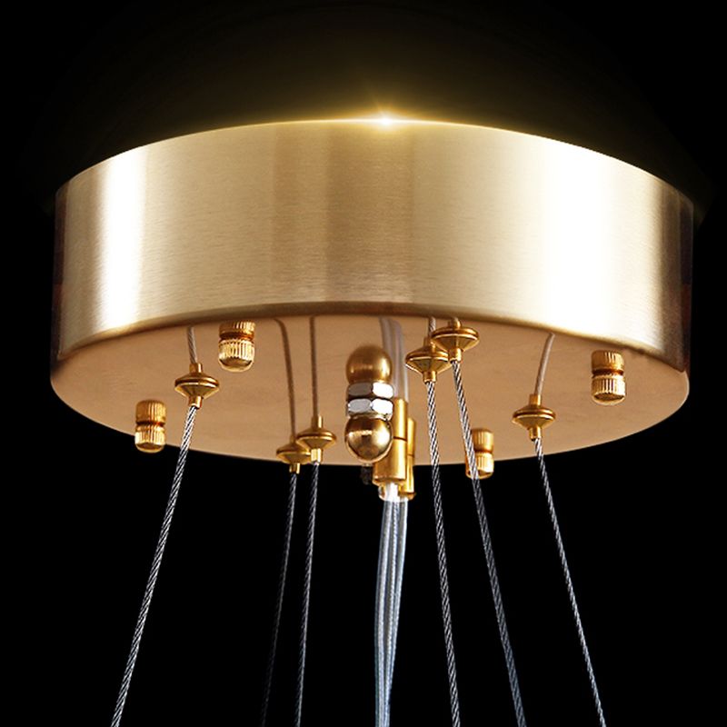 Lampade per lampadari a corona Lampada lampada bianca moderna a testa multipla con tonalità di piuma