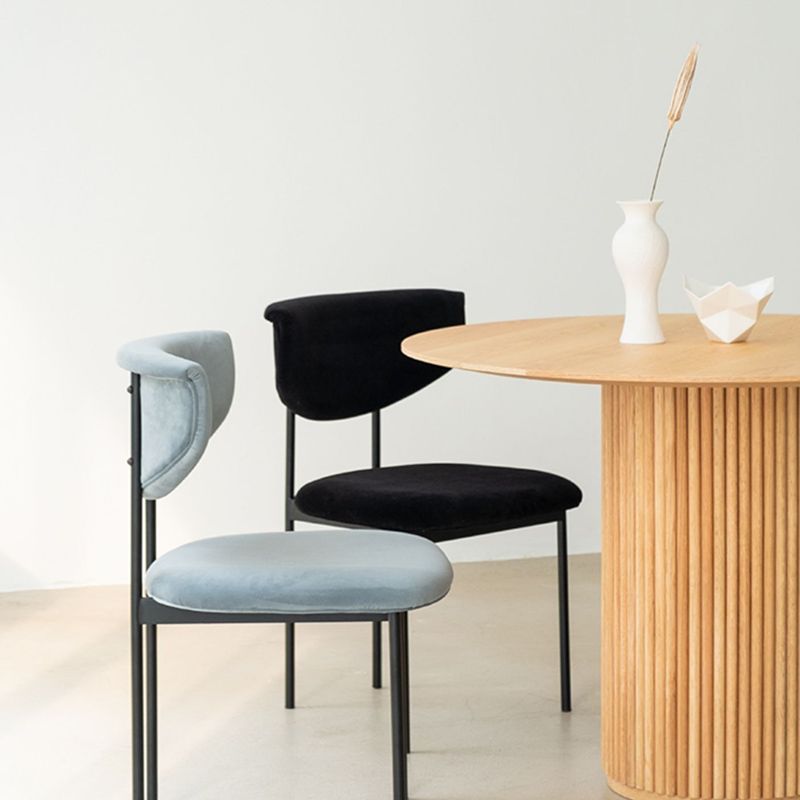 Solid Wood Dining Table Round Modern Pedestal Dining Table for Home Use