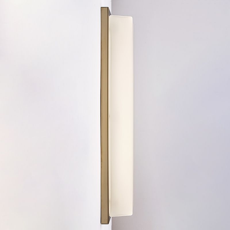 1-Light Retangular Wall Sconce Modern Simple Style LED Wall Lighting in Gold