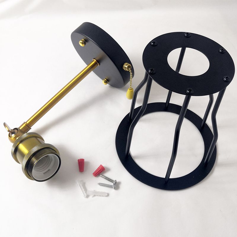 Industrial Unique Shape Wall Mount Light Fixture Metal Sconce Lamp in Black