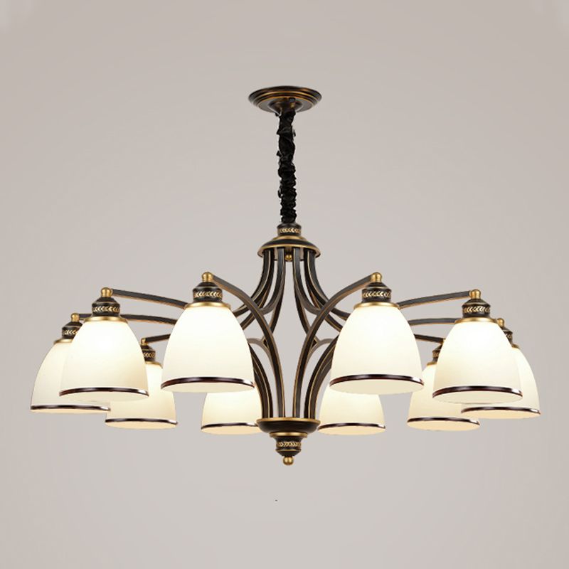Lampadario in stile americano lampadario multi -testa appeso alla luce per il salotto