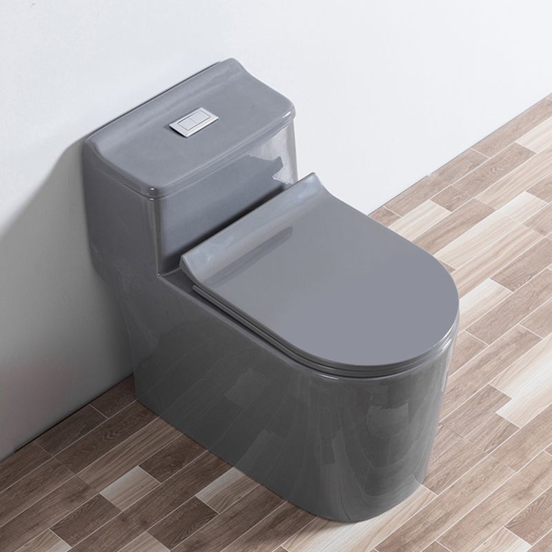 Traditional Floor Mount Flush Toilet Gray Urine Toilet for Washroom