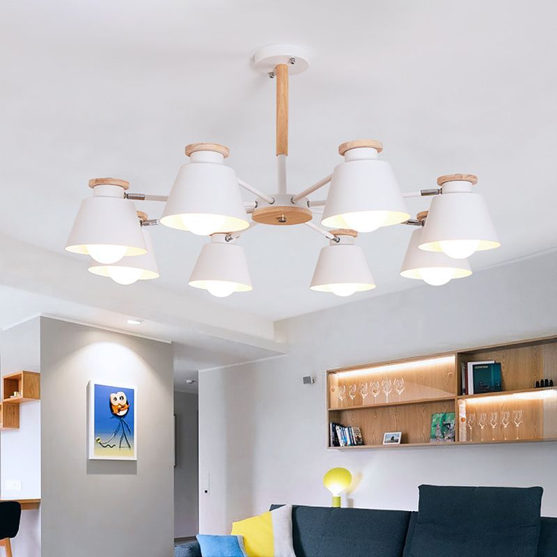 Modern Simplicity Bowl Chandelier Light Fixtures Metal Hanging Pendant Lights for Living Room