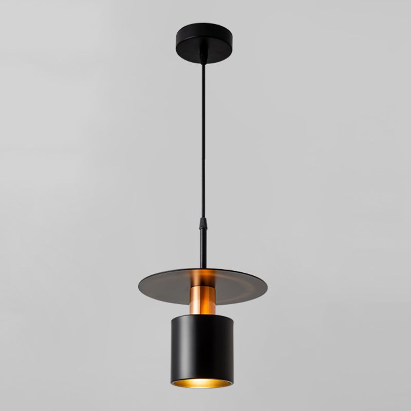 Lampe suspendue à la teinte en métal simple luminaire pendentif pour salle à manger du salon