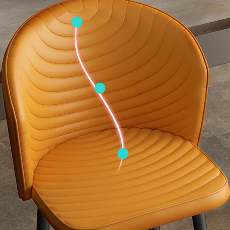 Modern Style Rotatable Barstool Pu Leather Counter Bar Stool with Metal Legs