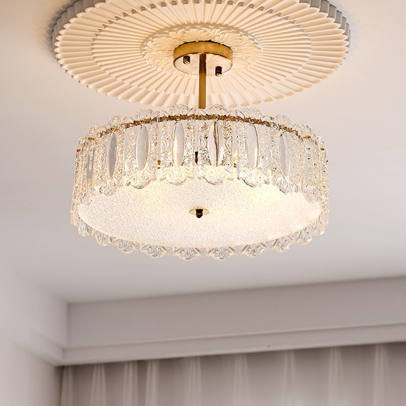 Nordic Flush Mount Light Minimalist Flush Mount Ceiling Light Fixture with Glass Shade