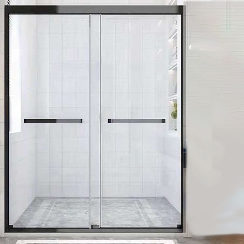 Contemporary Stainless Steel Frame Shower Bath Door Double Sliding Shower Door