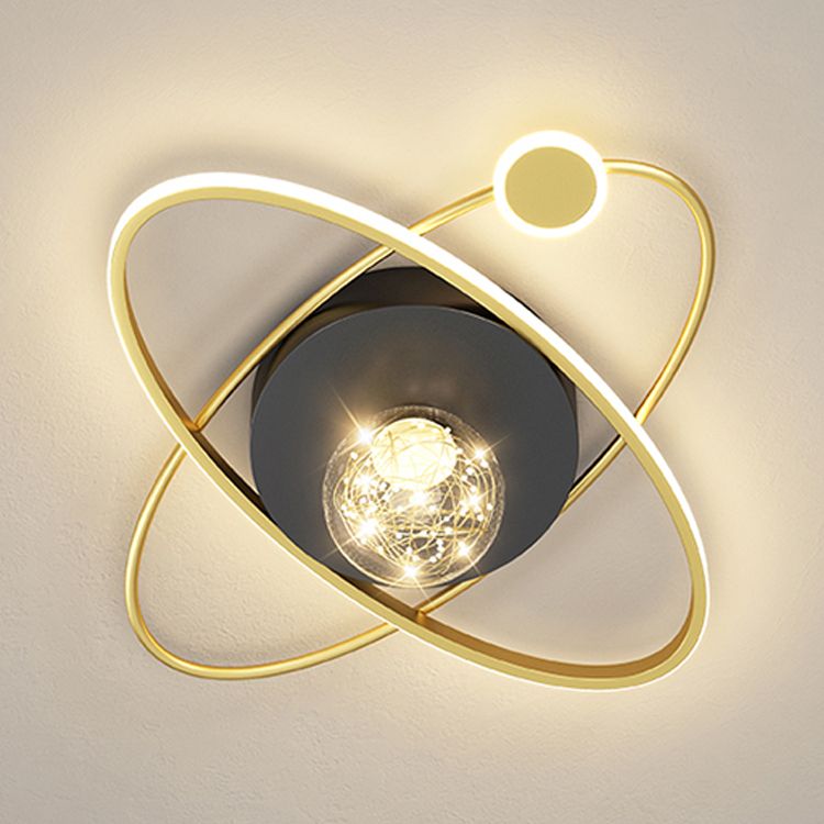 3 Lights Flush Mount Light Gypsophila Contemporary LED Ceiling Light for Bedroom