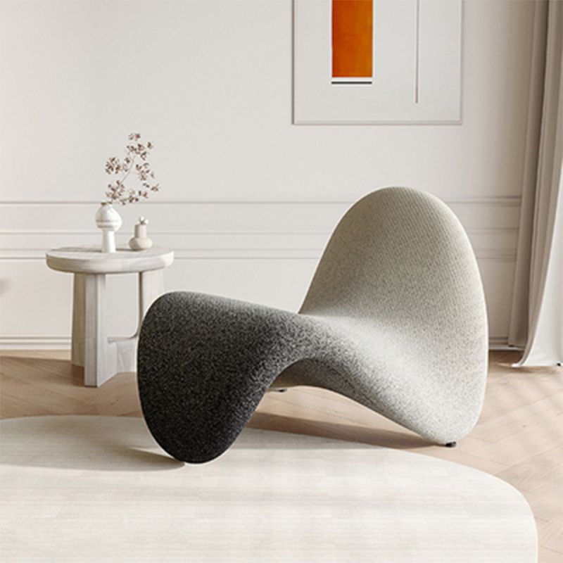Armless Accent Chair 29.52" L x 33.85" W x 25.59" H Tongue Shape Chair