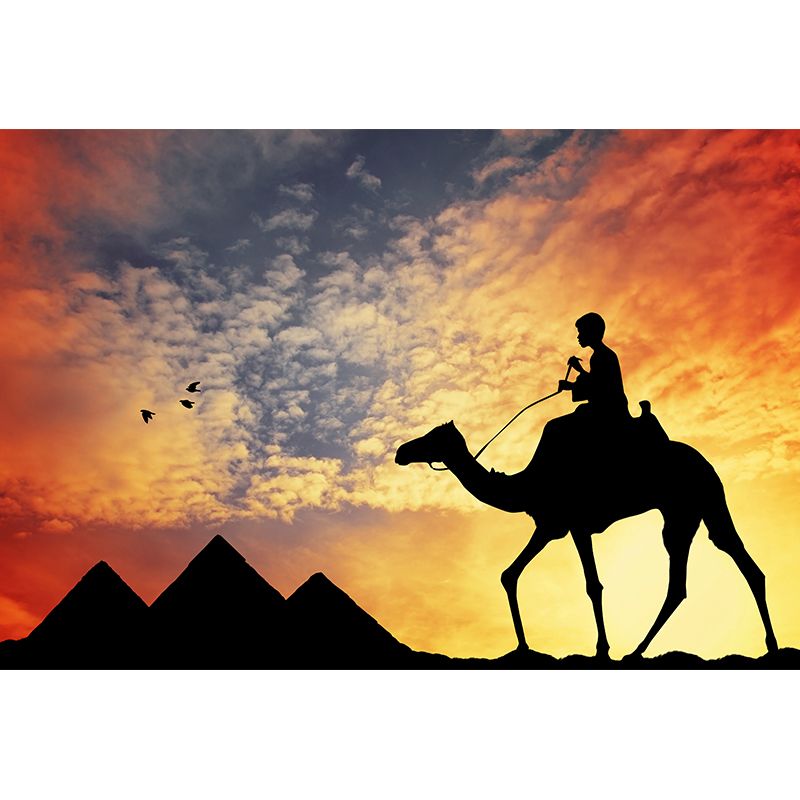 Nature Scenery Desert Mural Wallpaper Modern Non-Woven Wall Art for House Interior