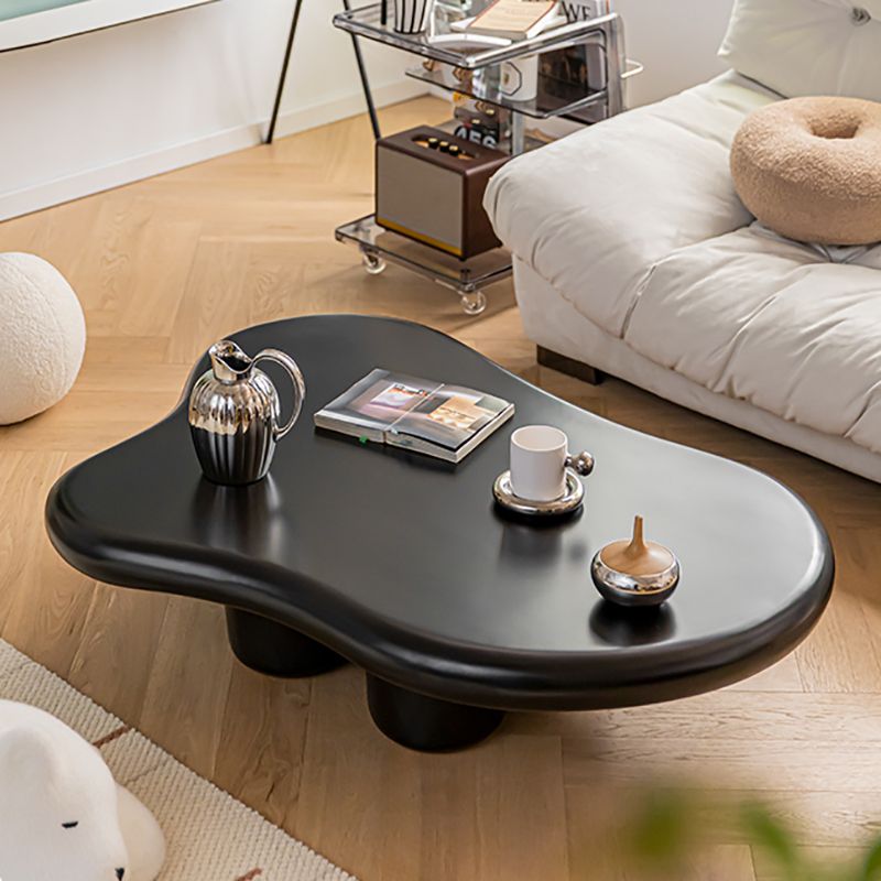 Scandinavian Wooden Coffee Table Set Free Form 3 Legs Coffee Table for Bedroom