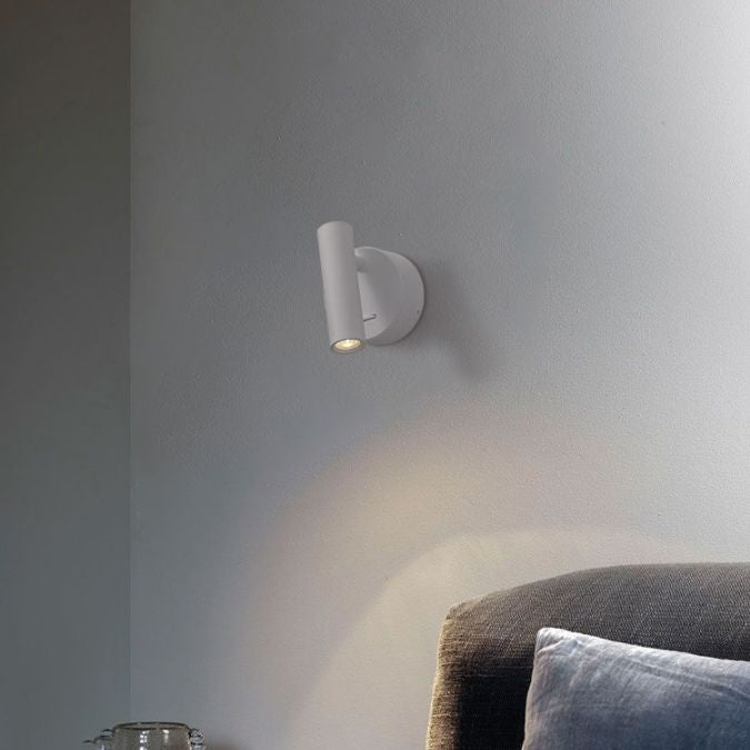 Modern Concise LED Wall Lamp Aluminium Circular Reading Wall Sconce for Bedroom
