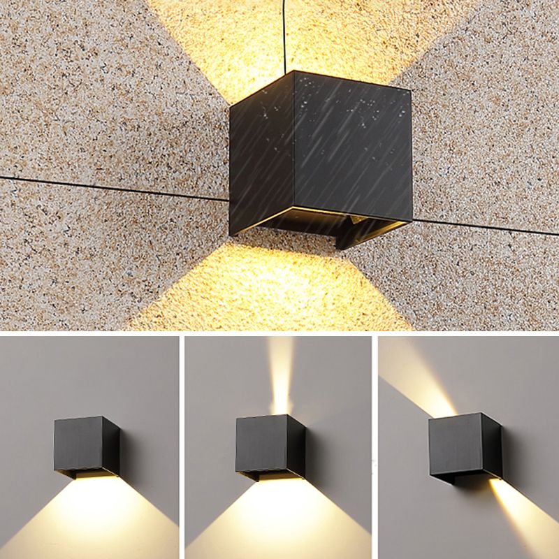 Modern Style Geometry Shape Wall Sconce Metal Multi Light Wall Lighting for Bedroom