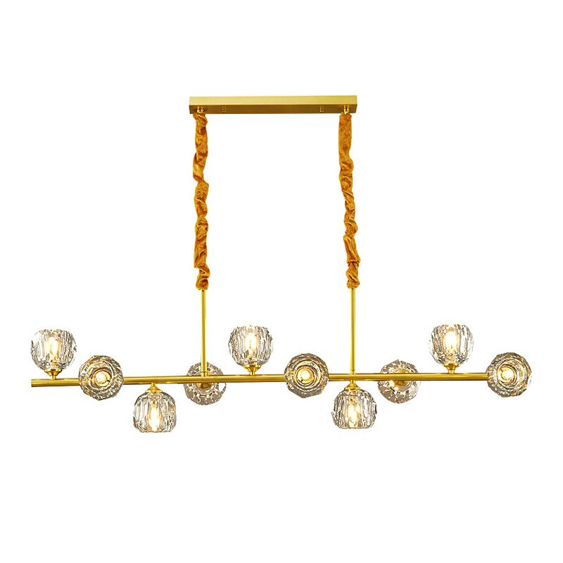 Accensione dell'Isola Globe Crystal Contemporary Simplicity Fishting di illuminazione a sospensione per il ristorante