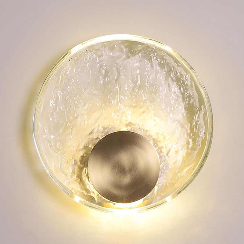 Modern Crystal Shade Wall Lighting Fixtures 1-Light Wall Lamp for Bedroom