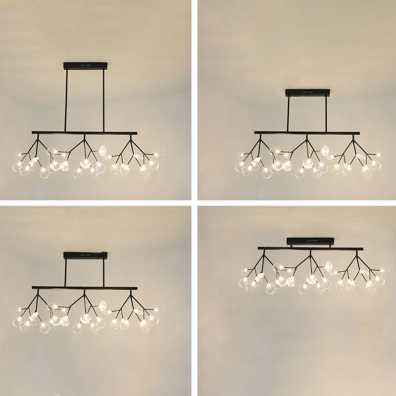 Candelera de acrílico acrílico ligero de techo de techo de aerosol moderno