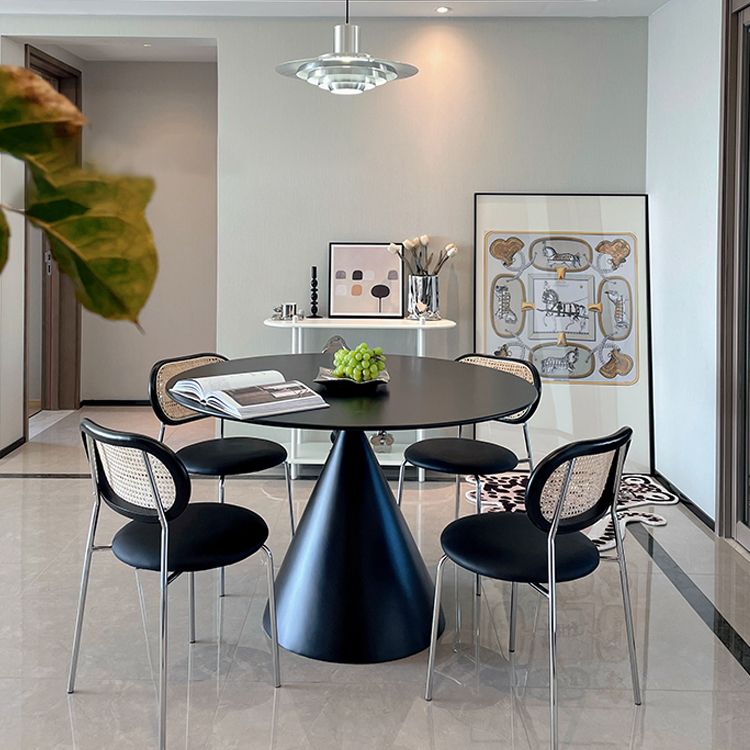 Sillas de comedor de estilo moderno, silla con respaldo abierto lateral sin brazos y patas de metal para cocina